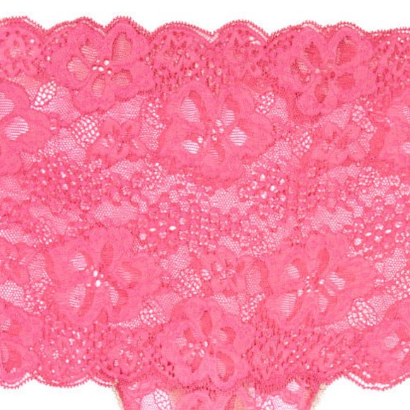 VS High-Waist Thong Rose Floral Lace NWT Scalloped Edges Sexy Romantic Gorgeous - Picture 14 of 16